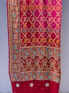 Pure jorget bandhani dupatta