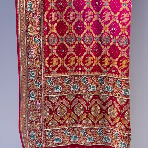 Pure jorget bandhani dupatta