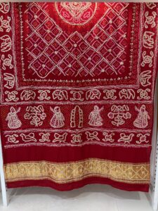 Pure gajji bandhej dupatta