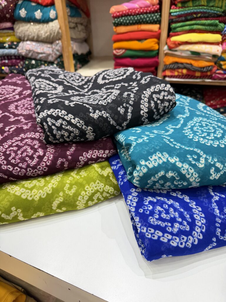 Georgette Bandhani Print Fabric
