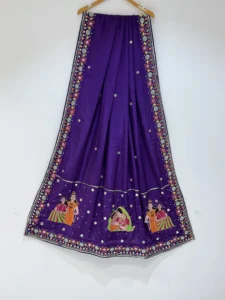Beautiful Ram Sita hand work dupatta