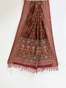 Printed Patola Dupatta with Handwork